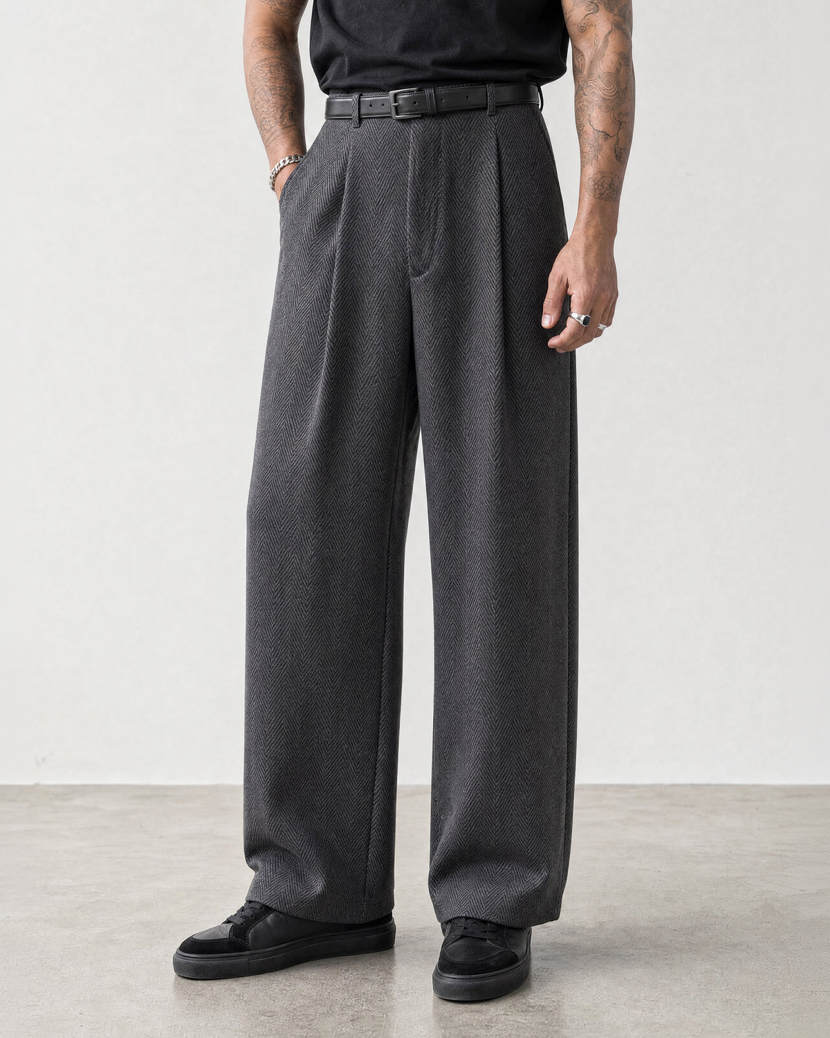 Heringbone Grey