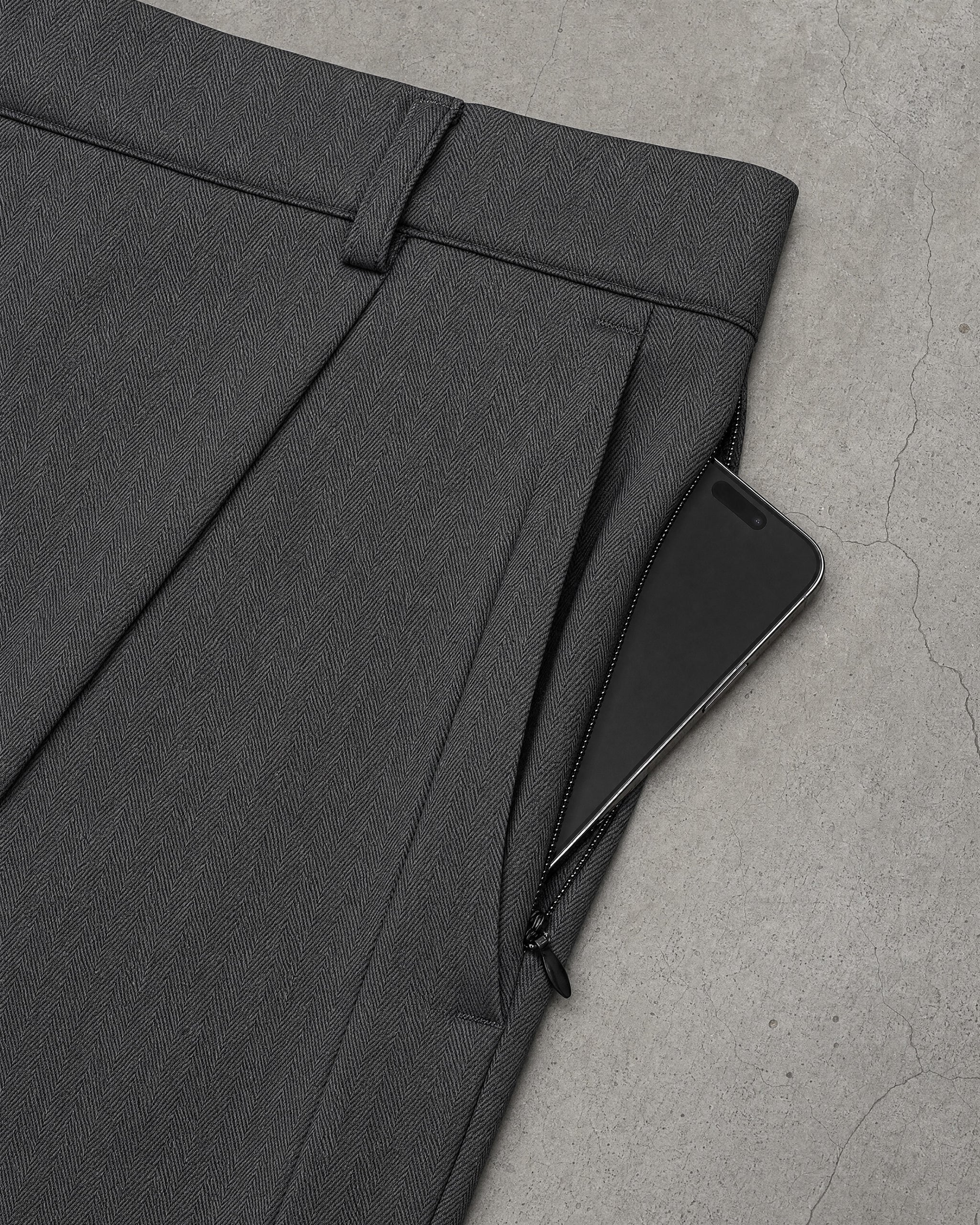 Heringbone Grey