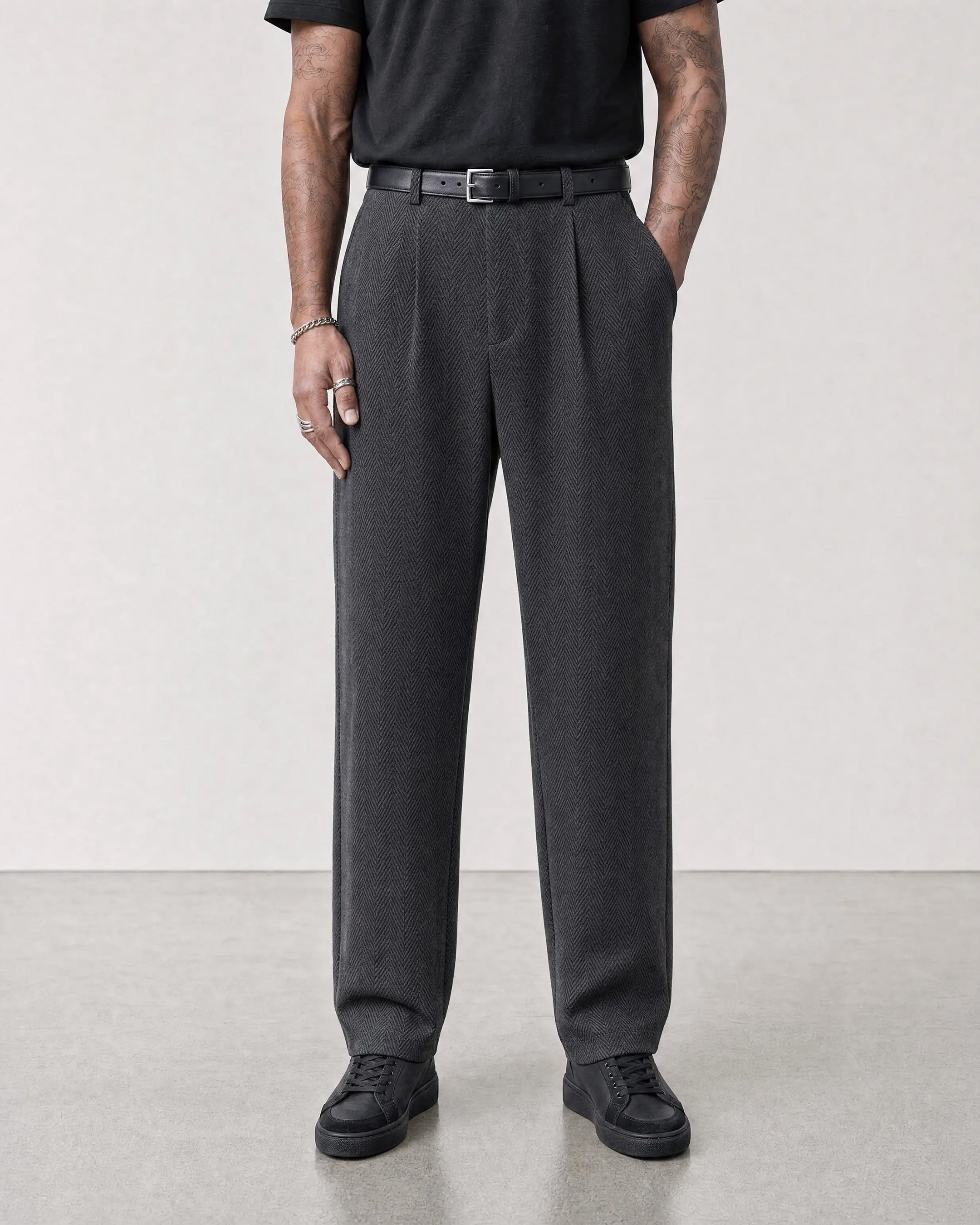 Heringbone Grey