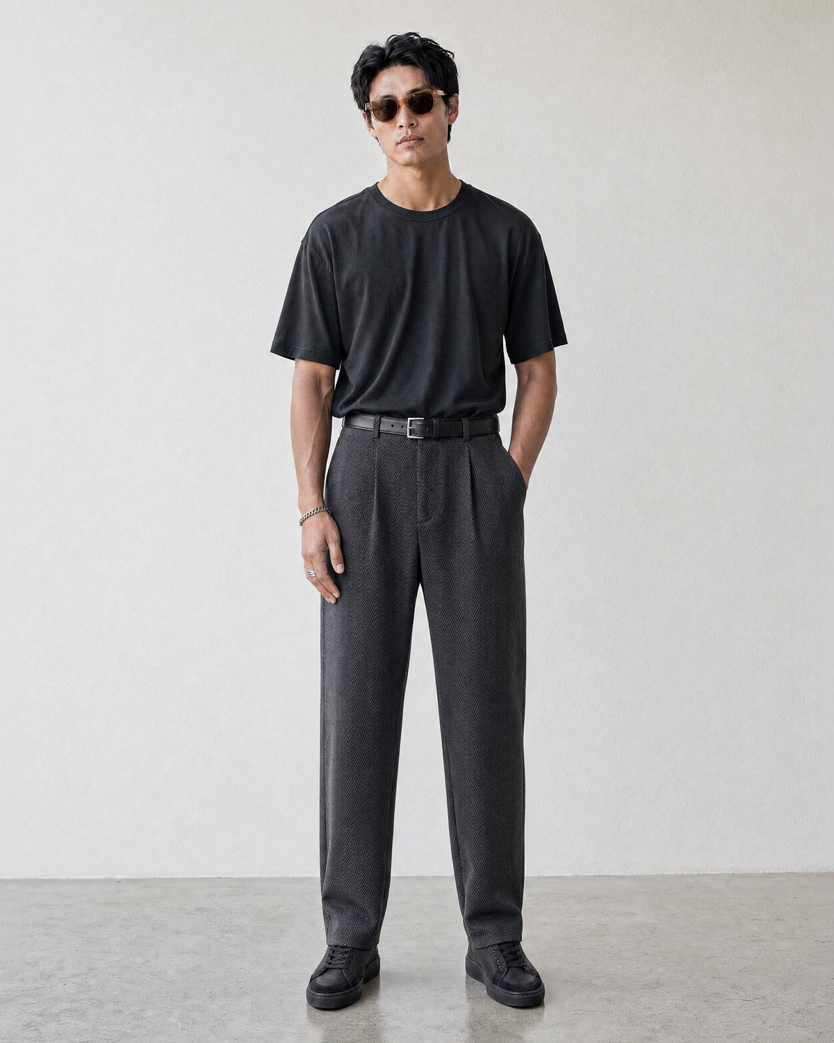 Heringbone Grey