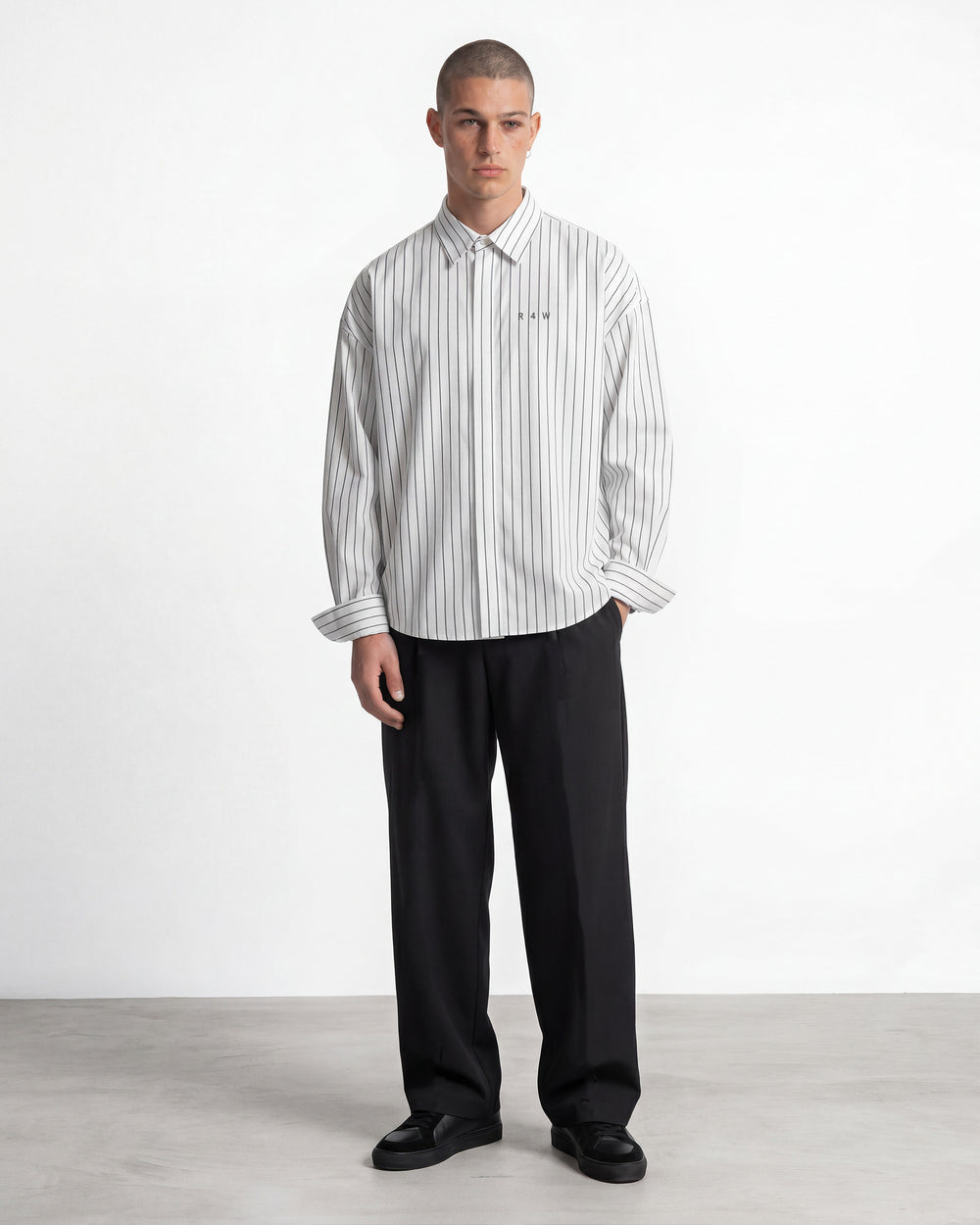 Striped Broken White